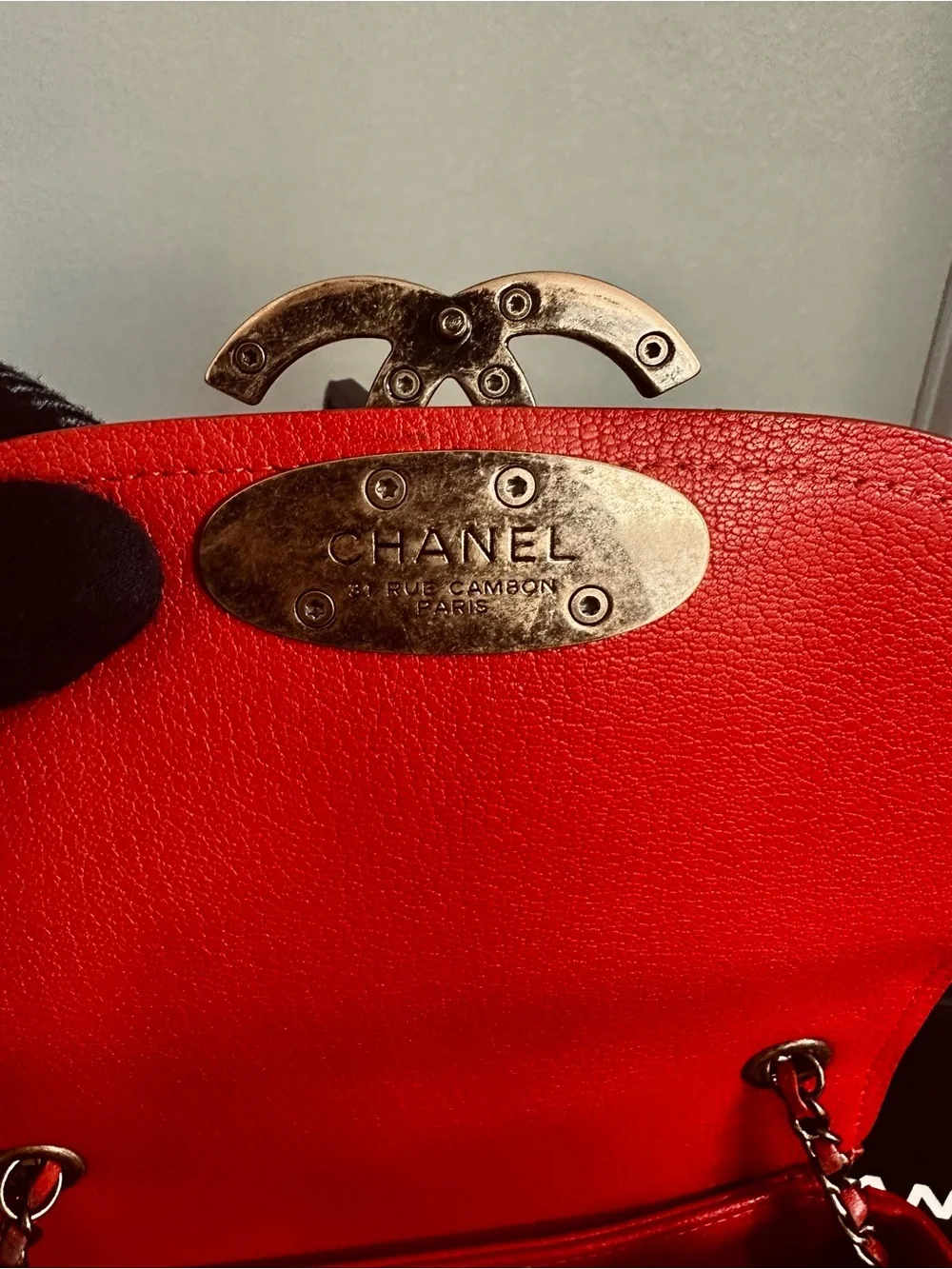 Chanel Coco Curve Flap Small Messenger Bag with Antique Gold hardware